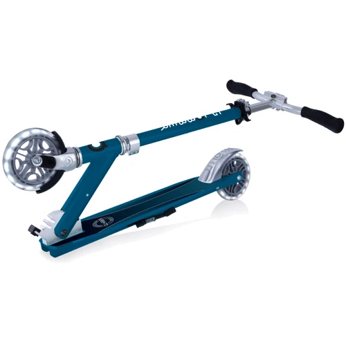Самокат Globber серії FLOW Element Lights синій, колеса з підсв, до 100кг, 5+, 2 колеса (721-300): Тип коліс литые