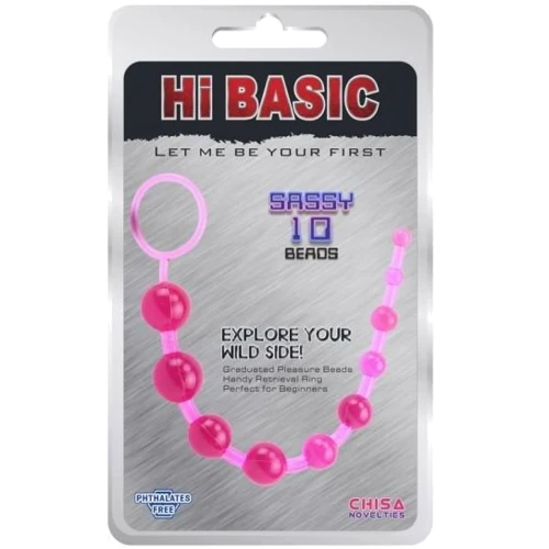 Анальная цепочка CHISA SASSY Anal Beads, Pink