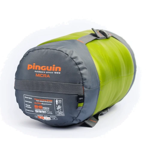 Спальный мешок Pinguin Micra (6/1°C) 185 см Left Zip Green (PNG 230147) 2020: Ширина в плечах 82 см