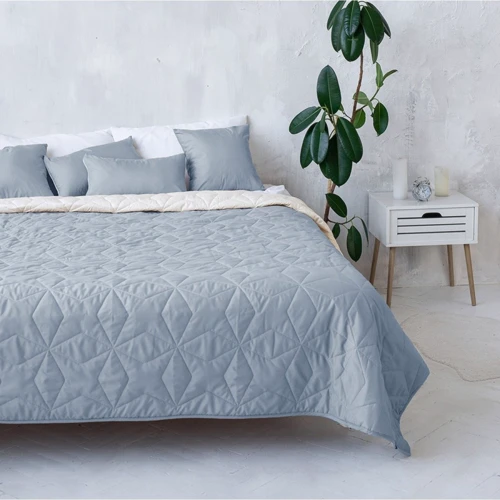 Покривало Sonex Borneo двостороннє 220x240 см сірий/бежевий (SO102401)