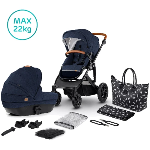 Универсальная коляска 2 в 1 Kinderkraft Prime Navy + MommyBag (KKWPRIMNAVY200)