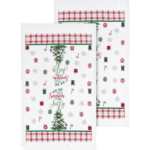 Рушник Подарунковий набір рушників у коробці Ardesto Christmas Tree, 2 шт, зелений (ART3863HTB)
