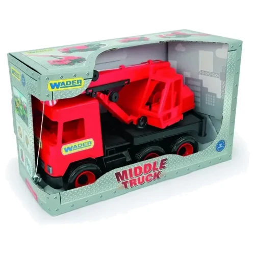 Автокран Wader Middle truck красный (39487): Производитель Wader