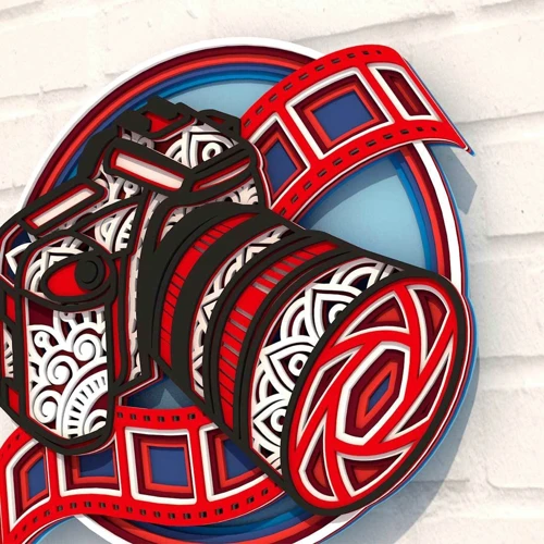 Деревянная картина-раскраска Wortex Woods Фотокамера мечты 30x30 (3DP30007)