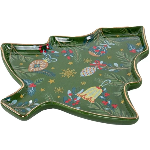 Страва Lefard Green Christmas 18 см (922-072): Тип Блюдо
