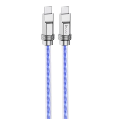 Кабель Hoco Cable USB-C to USB-C U113 Solid 100W 1m Blue