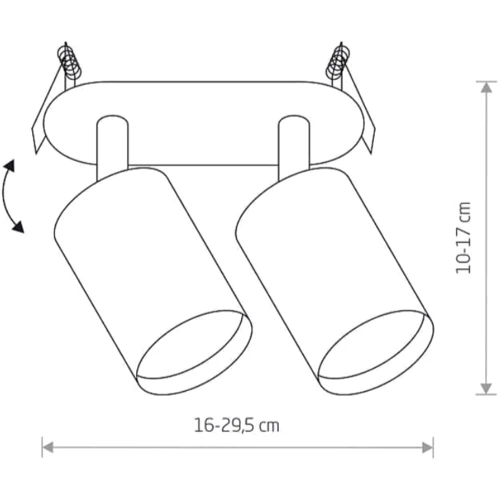 Спот Nowodvorski 9398 Eye fit GU10 2x10W IP20 Bl