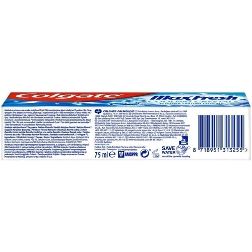 Colgate Max Fresh Cooling Crystals зубная паста 75ml: Возраст От 18 лет