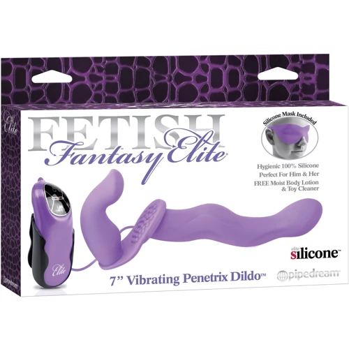 Fetish Fantasy Elite 7 Vibrating Penetrix Dildo страпон с вибрацией 17x3.8 см