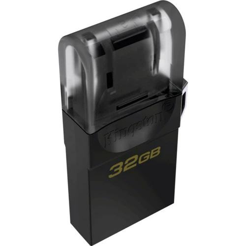 USB-флешка Kingston 32GB DataTraveler MicroDuo USB 3.2/microUSB Black/Silver (DTDUO3G2/32GB): Объем памяти 32 GB