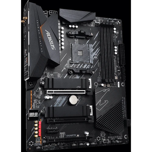 Gigabyte B550 AORUS ELITE AX V2: Роз'єми на платі SATA 3.0, M.2