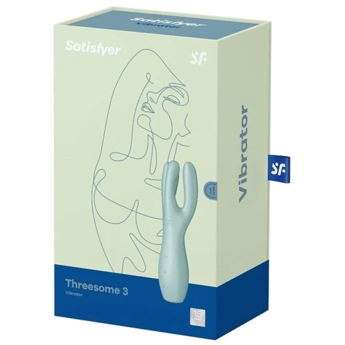 Клиторальный вибратор Satisfyer Threesome 3 Mint с тремя пальчиками