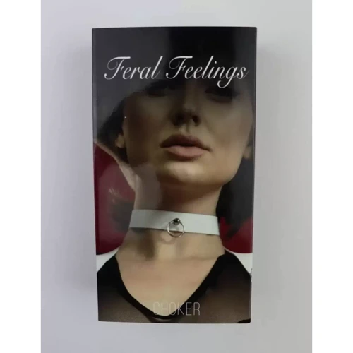 Чокер с колечком Feral Feelings - Choker, белый