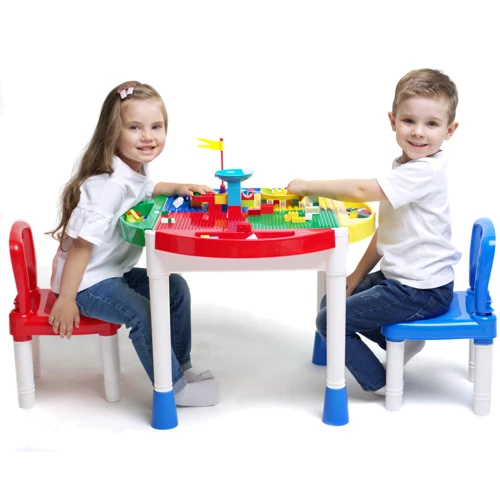 Конструктор-стол игровой и 2 стульчика GT-14 Microlab Toys фото 5