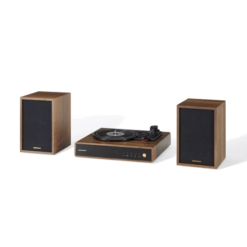 Виниловый проигрыватель Crosley Alto Shelf System (Walnut): Материал тонарма Алюминий