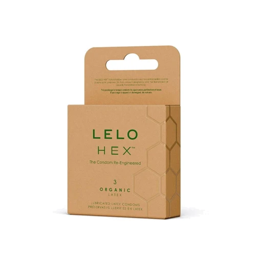 Презервативы LELO HEX Condoms Organic 3 Pack, тонкие и суперпрочные: Тип Для максимальной защиты