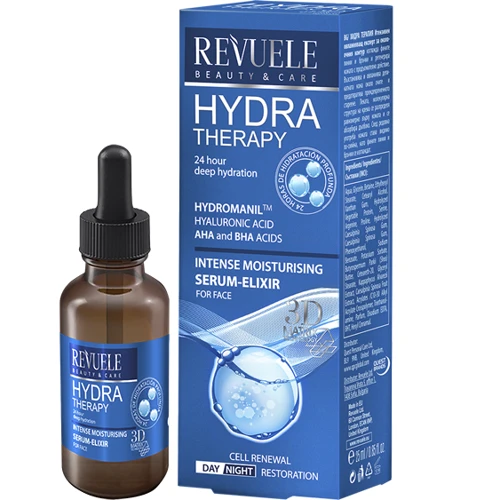 Revuele Hydra Therapy Intense Moisturising Serum Elixir Сыворотка – эликсир Интенсивно увлажняющая 25 ml