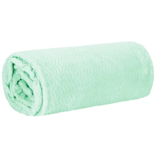 Плед Springos Extra Soft 130x180 см мятный (HA7133): Цвет зеленый