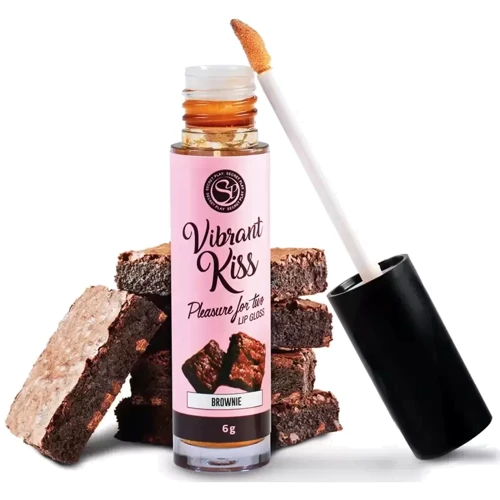 Блиск для губ з ефектом вібрації Secret Play - LIP GLOSS Vibrant Kiss Brownie, 6 грам