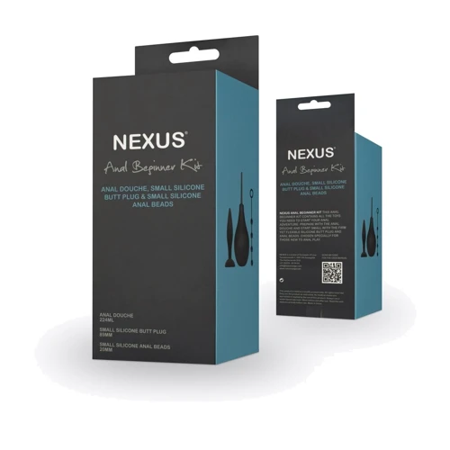 Набор новичка для анальной стимуляции Nexus ANAL BEGINNER KIT, спринцовка, анальные бусы и пробка