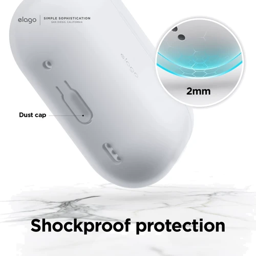 Чохол для навушників Elago Silicone Hang Case Nightglow Blue (EAPP2SC-HANG-LUBL) для Apple AirPods Pro 2 фото 7