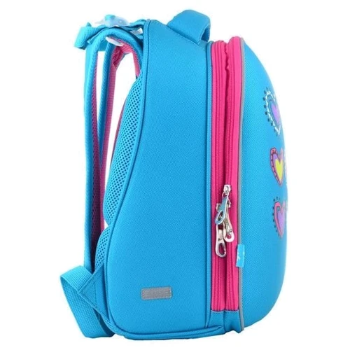 Рюкзак каркасный YES H-12-1 Hearts turquoise (554490): Возрастная группа от 7 до 14 лет