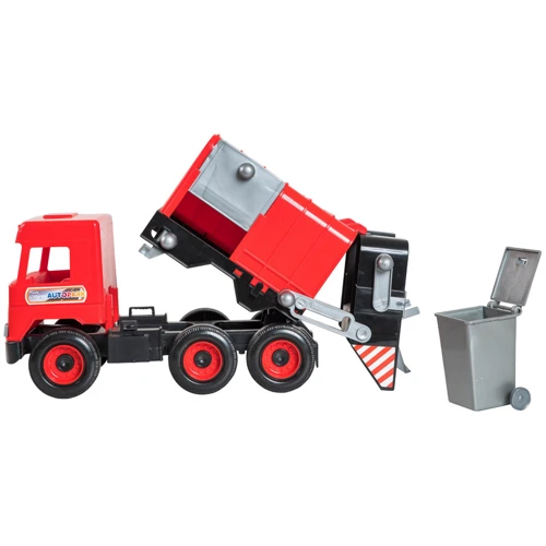 Сміттєвоз Tigres Middle truck з контейнером Червоний (39488)