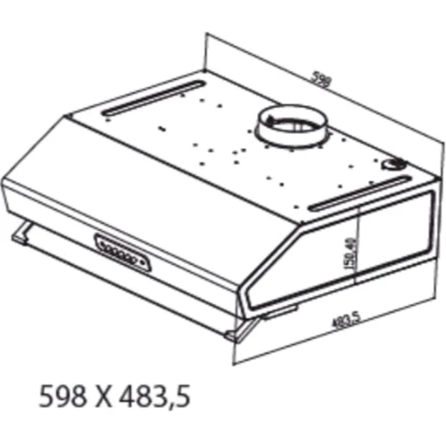 Витяжка Grunhelm GVP 410 W: Тип фільтра повітря Рециркуляция, Отвод