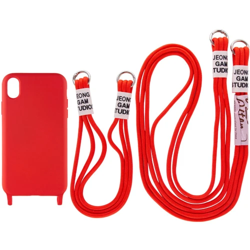 Чохол для iPhone TPU Case two straps California Red for iPhone XR