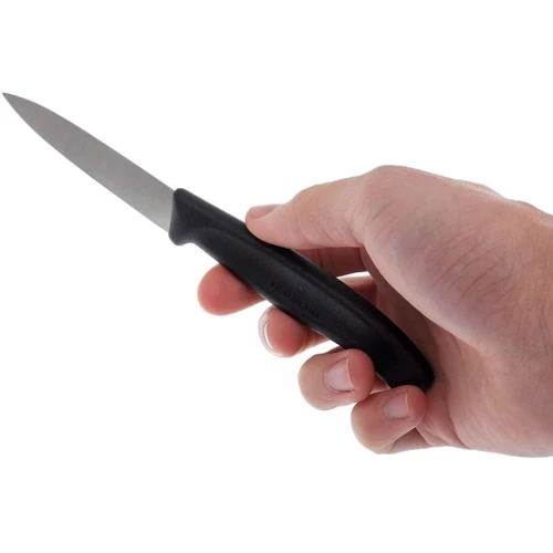 Нож для чистки овощей и фруктов Victorinox Standart 8 см черный (5.0603) фото 4
