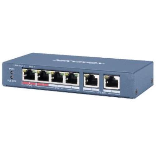 Сетевой коммутатор Hikvision DS-3E0106HP-E: Количество портов Gigabit Ethernet (10/100/1000) нет