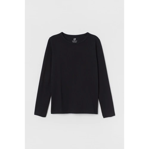 Лонгслив H&M 2912-8024820146-152 см черный