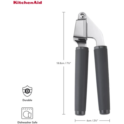 Пресс для чеснока KitchenAid Coreline 19 см серый (KAS132OHCGG)