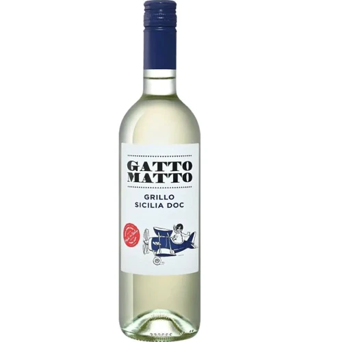 Вино Gatto Matto Grillo Sicilia сухе біле 11.5 % 0.75 л (VTS2903710)