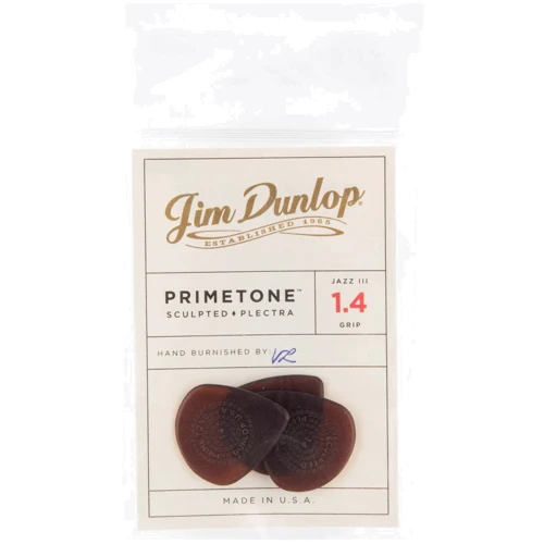 Медиатор Медиатор DUNLOP PRIMETONE JAZZ III GRIP PICK 1.4MM: Толщина  Очень толстые (1.01 мм и более)