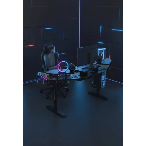 Компьютерный стол с электрорегулировкой высоты Anda Seat Shadow Warrior Black (AD-D-DD1-1600L-02-B)