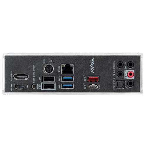 MSI MAG B550M Mortar Socket AM4: Роз'єми на задній панелі USB 3.0 (USB 3.1 Gen 1)