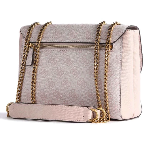 Женская сумка через плечо Guess Cordelia Logo CnvrtblL Xbde Flp бежево-розовая (HWBB8377210-BHG): Страна производитель США