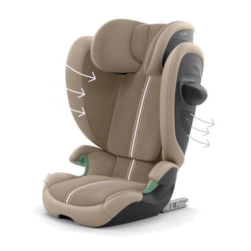 Автокресло Cybex Solution G2 Plus Moon Black (524000661): Материалы обшивки текстиль