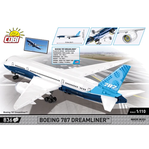 Конструктор Cobi Боинг 787 Дримлайнер 836 шт (COBI-26603) фото 8