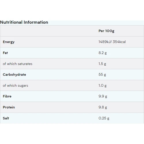 Myprotein Instant Oats 2500g / 25 servings / Unflavoured: Вес 2500 г