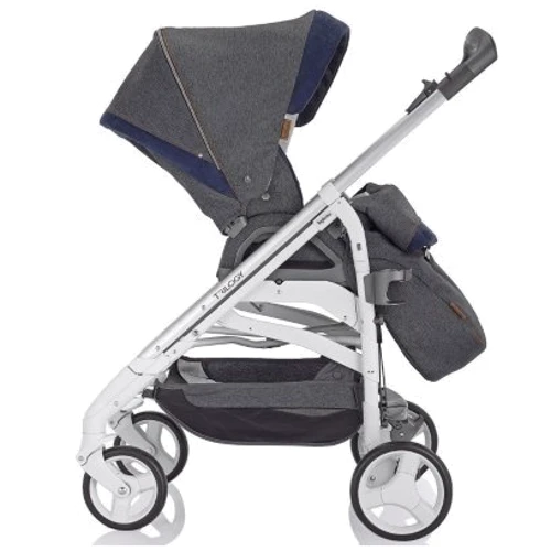 Прогулочная коляска Inglesina TRILOGY (сплошная ручка) Jeans (Синий) (AG37G3JNS): Количество блоков один