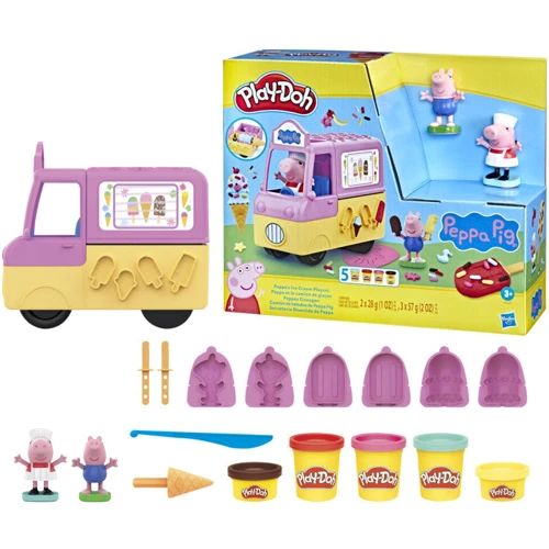 Набор игровой Hasbro Play-Doh Машинка с мороженым Свинки Пеппы (F3597): Возраст от 3-х лет