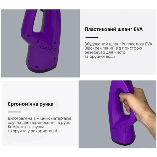 Пылесос Inspire KX-003-Purple: Вес 0.7 кг