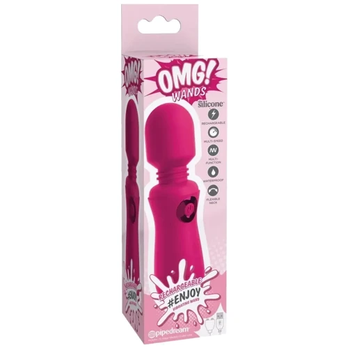 Вибромассажер Pipedream OMG Wands Enjoy Rechargeable Wand (фуксия)