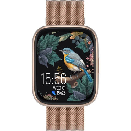 Смарт-часы Forever ForeVigo 4 SW-330 Rose Gold + ремешок: Фитнес-функции Секундомер, Шагомер, Пульсометр, Пульсоксиметр, Подсчет калорий
