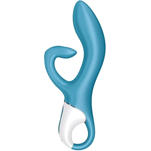 Вибратор кролик с тройным отростком Satisfyer Embrace me Turquoise