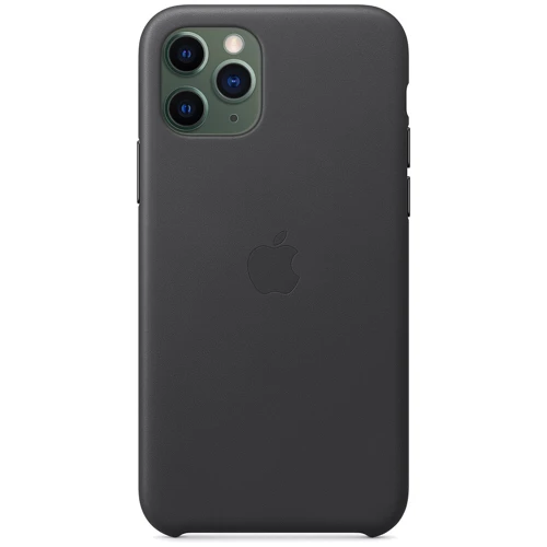 Чохол для iPhone Apple Leather Case Black (MX0E2) for iPhone 11 Pro Max: Тип чохла накладка на задню частину