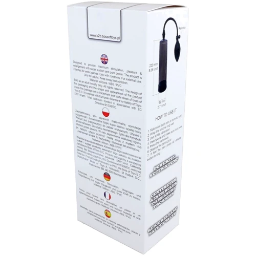 Вакуумна помпа BOSS Power Pump Black Penis Enlarger