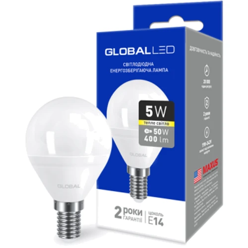 

Global G45 F 5W мягкий свет 220V E14 Ap (1-GBL-143)